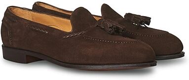 Edward Green Belgravia Tassel Loafer Mink Suede