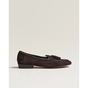 Lange Sagan Classic Tassel Loafers Dark Brown Suede - Harmaa - Size: S M L XL - Gender: men