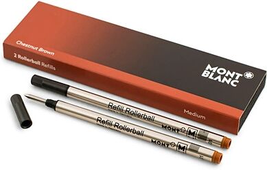 Montblanc 2 Rollerball Refills Chestnut Brown