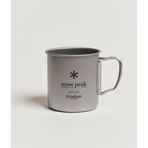 Snow Peak Single Wall Mug 600 Titanium - Musta - Size: One size - Gender: men