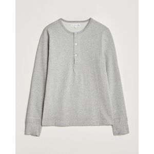 Merz b. Schwanen Classic Organic Cotton Henley Sweater Grey Mel - Size: One size - Gender: men