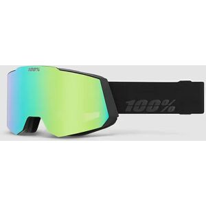 100Percent Snowcraft Hiper Black/Green Laskettelulasit musta