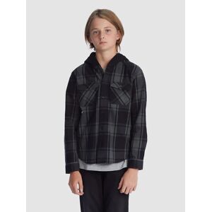 DC Ruckus Hooded Flannel Paita musta