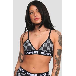 Broken Promises Chuck Lounge Bralette Rintaliivit musta