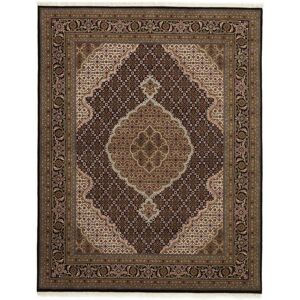 Käsinsolmittu. Alkuperä: India Tabriz Indi Matot 200x253