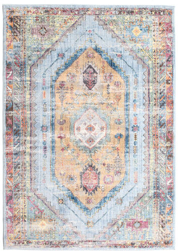 RugVista Vintage Matto Khepera 140X200 Moderni Vaaleanharmaa/Valkoinen/Creme