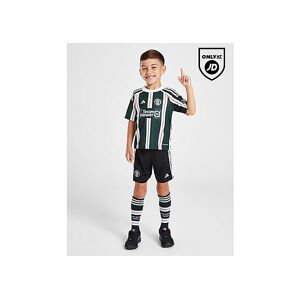 adidas Manchester United FC 2023/24 Away Kit Children - Mens  - Green Night / Core White / Active Maroon - Size: 4-5Y