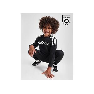 adidas Linear Crew Tracksuit Children - Mens  - Black - Size: 5-6Y