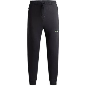 Boss Cotton-blend tracksuit bottoms with 3D-moulded logo