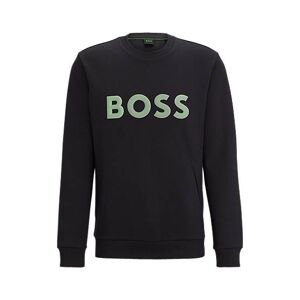 Boss Cotton-blend sweatshirt with 3D-moulded logo