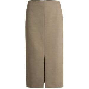 Boss Pencil skirt in wool, linen and stretch