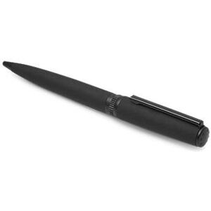 Boss Ballpoint pen in matte-black lacquer with logo ring