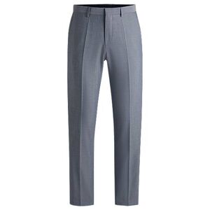 Boss Regular-fit trousers in micro-patterned stretch cloth