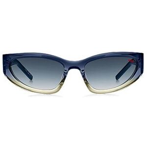 HUGO Two-tone sunglasses in blue and yellow acetate