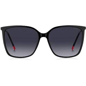 HUGO Black sunglasses with logo details and red end-tips