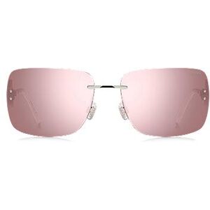 HUGO Pink-lens sunglasses with stacked-logo temples