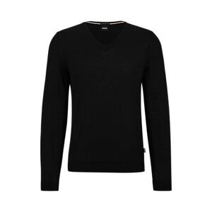 Boss Slim-fit V-neck sweater in virgin wool