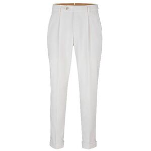 Boss Relaxed-fit trousers in stretch wool