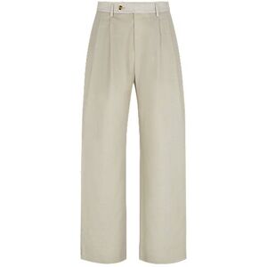 Boss Relaxed-fit trousers in virgin wool