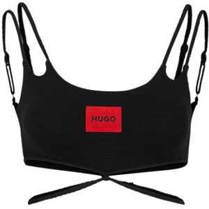 HUGO Structured-jersey bikini top with strap details