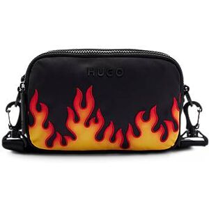 HUGO Cross-body bag with flame embroidery