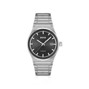 Boss Link-bracelet automatic watch with groove-textured dial
