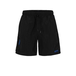 Boss Swim shorts in quick-drying fabric with embroidered logo