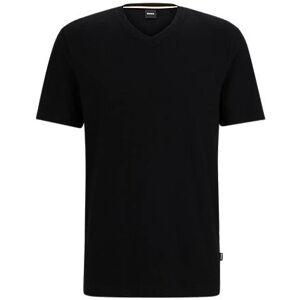 Boss V-neck T-shirt in mercerised cotton