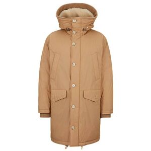 Boss Water-repellent cotton-blend parka with down filling