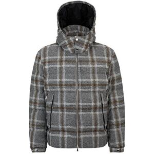 Boss Down jacket with checked pattern