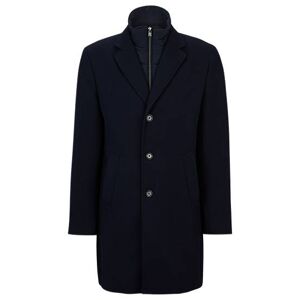 Boss Cotton-blend coat with zip-up inner