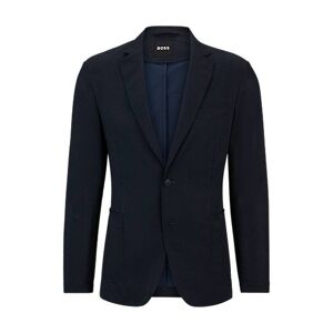 Boss Slim-fit jacket in wrinkle-resistant mesh