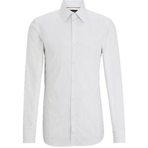 Boss Slim-fit shirt in striped cotton