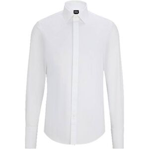 Boss Slim-fit dress shirt in easy-iron stretch cotton