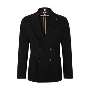 Boss Slim-fit double-breasted jacket in stretch cotton