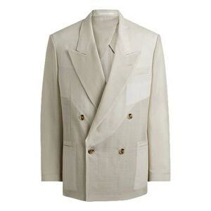 Boss Relaxed-fit, double-breasted blazer in virgin wool