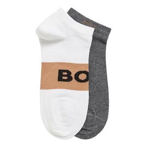 Boss Two-pack of ankle-length socks with logo details
