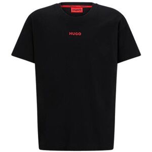 HUGO Relaxed-fit pyjama T-shirt in stretch cotton with logo