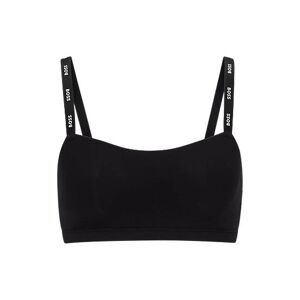 Boss Stretch-jersey bralette with branded straps