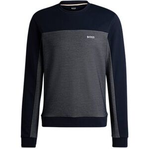 Boss Cotton-blend sweatshirt with embroidered logo