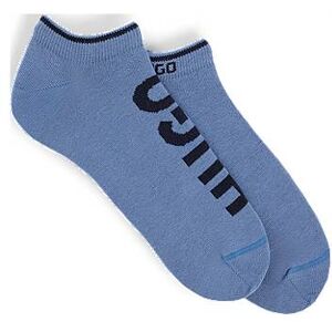 HUGO Two-pack of cotton-blend ankle socks with logos