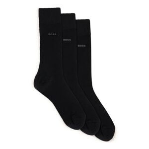 Boss Three-pack of regular-length socks in stretch fabric