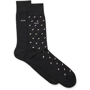 Boss Two-pack of regular-length mercerised-cotton-blend socks