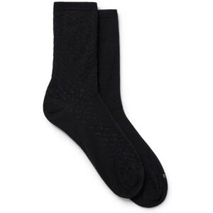 Boss Two-pack of regular-length socks in stretch cotton