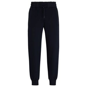 Boss Cotton-blend tracksuit bottoms with mesh trims
