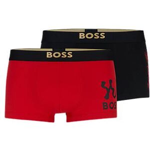 Boss Two-pack of stretch-cotton trunks with special artwork