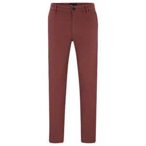 Boss Regular-fit trousers in cotton-blend twill