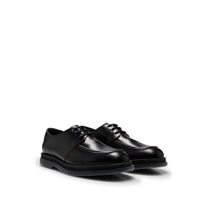 HUGO Leather Derby shoes with translucent rubber sole