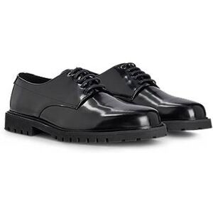 Boss Derby shoes in brush-off leather with lug sole