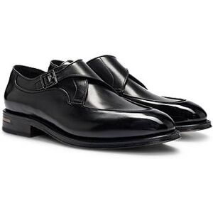 Boss Single-monk shoes in burnished leather